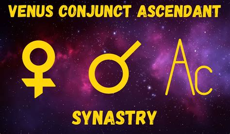 The Ascendant person harbors feelings of intense physical attraction towards the Venus person. . Venus conjunct ascendant synastry experience